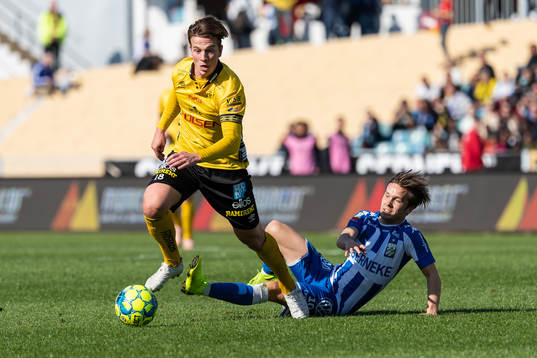 Elfsborgs Simon Olsson och IFK Göteborgs Patrik Karlsson