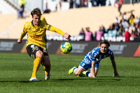 Elfsborgs Simon Olsson och IFK Göteborgs Patrik Karlsson