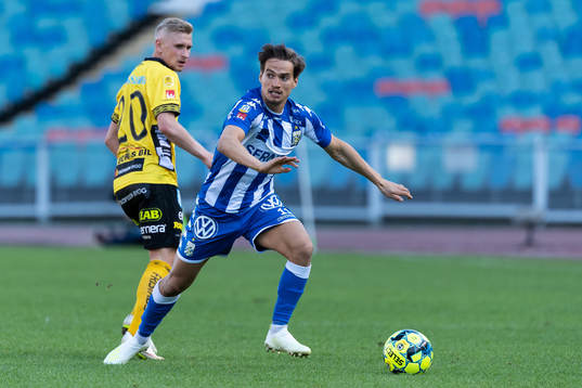 IFK Göteborgs Amin Affane och Elfsborgs Simon Strand