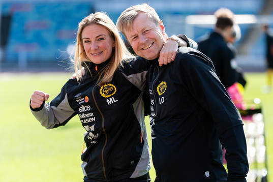 Elfsborgs läkare Matilda Lundblad och fysioterapeut Lars