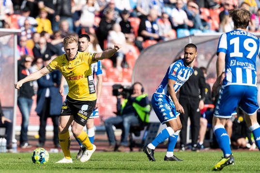 Elfsborgs Per Frick och IFK Göteborgs Junes Barny