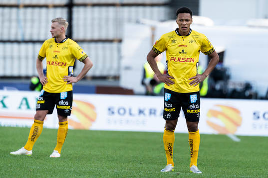 Elfsborgs Kevin Kabran och Simon Strand deppar