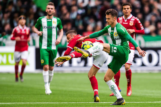 Hammarbys Alexander Kacaniklic och Kalmars Fidan Aliti