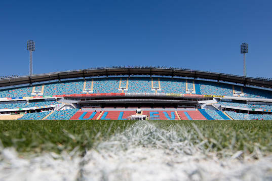 Ullevi interiört innan fotbollsmatchen i allsvenskan