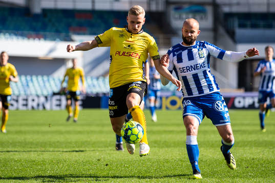 Elfsborgs Simon Strand och IFK Göteborgs Robin Söder