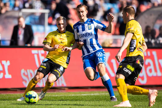 Elfsborgs Simon Strand och IFK Göteborgs Benjamin Nygren