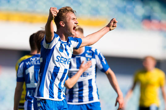 IFK Göteborgs Benjamin Nygren jublar