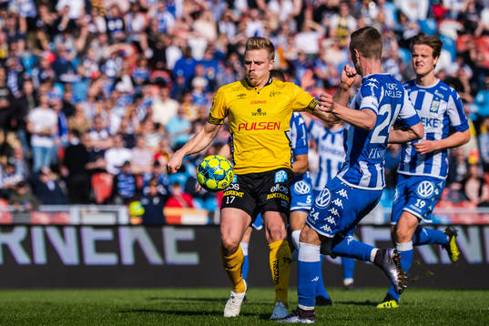 Elfsborgs Per Frick och IFK Göteborgs Sebastian Ohlsson