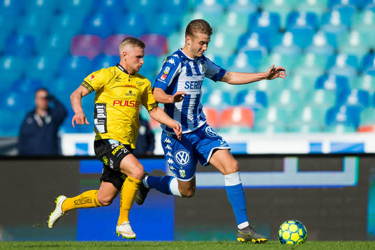 Elfsborgs Simon Strand och IFK Göteborgs Benjamin Nygren