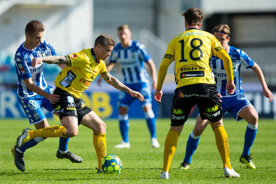 IFK Göteborgs Benjamin Nygren och Elfsborgs Samuel Holmén