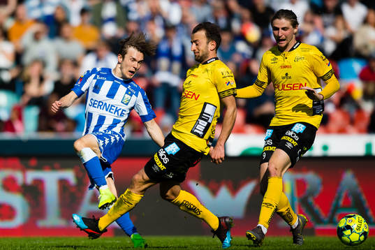 IFK Göteborgs Patrik Karlsson Lagemyr och Elfsborgs Robert