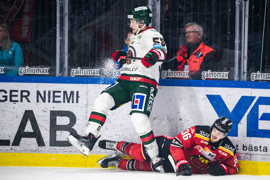 Frölundas David Printz och Luleås Emil Larsson
