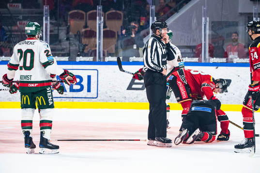 Frölundas Joel Lundqvist och Luleås Erik Gustafsson