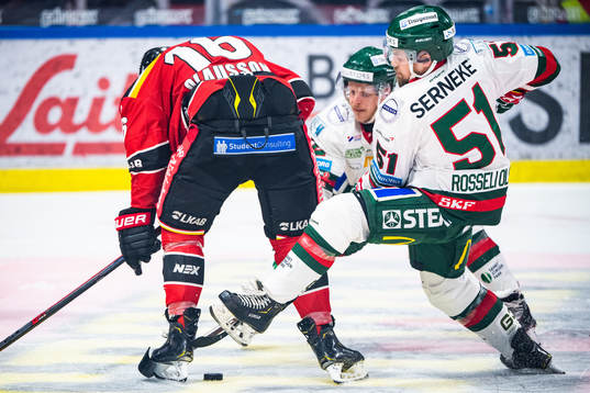 Luleås Niklas Olausson och Frölundas Mats Rosseli Olsen