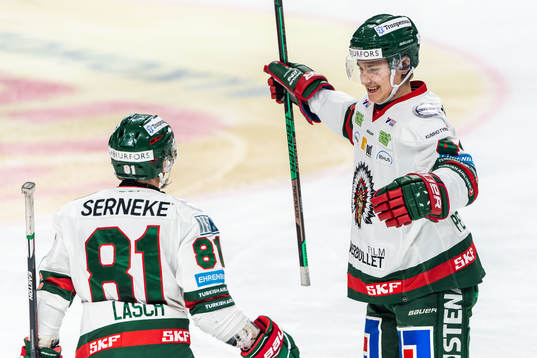 Frölundas Jacob Peterson jublar