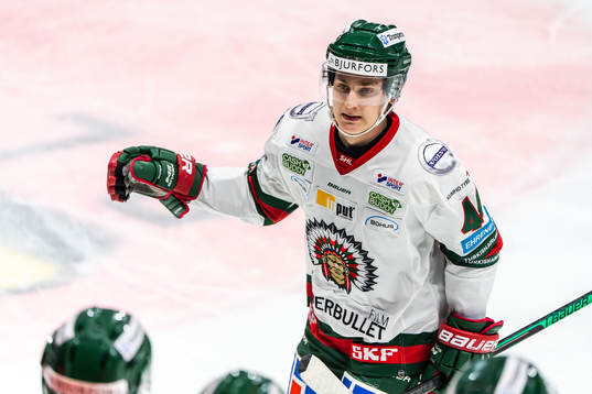 Frölundas Jacob Peterson jublar