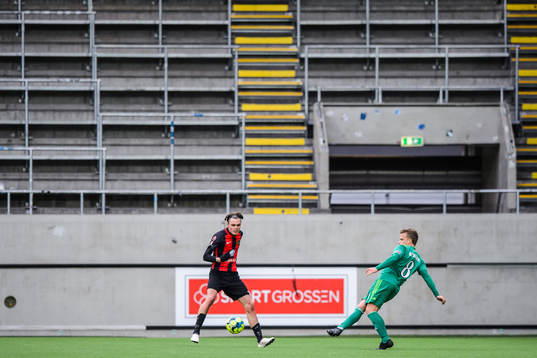 Brommapojkarnas Albin Linnér och Dalkurds Emil Berger