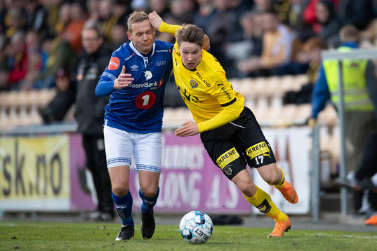 Øyvind Storflor of Ranheim and Kristoffer Ødemarksbakken