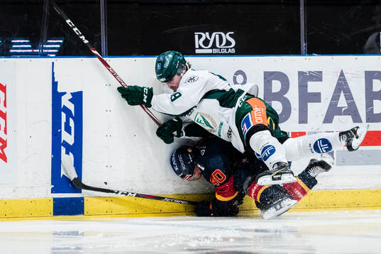 Färjestads Linus Johansson och Djurgårdens Jacob Josefson