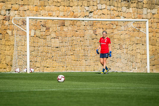 Goalkeeper Ingrid Hjelmseth of Norway