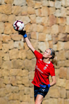 Goalkeeper Ingrid Hjelmseth of Norway