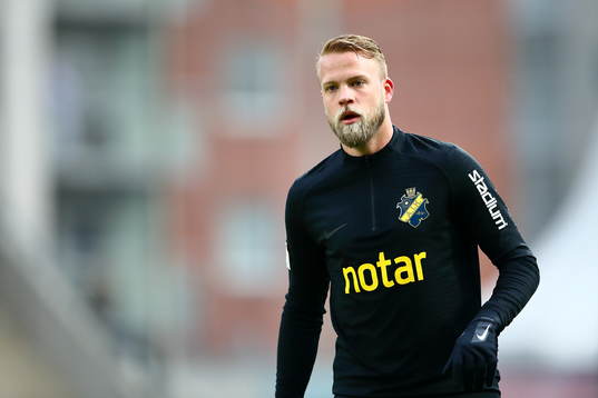 s Daniel Sundgren innan fotbollsmatchen i Allsvenskan