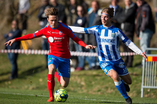 Helsingborgs Axel Sjöberg och IFK Göteborgs Victor