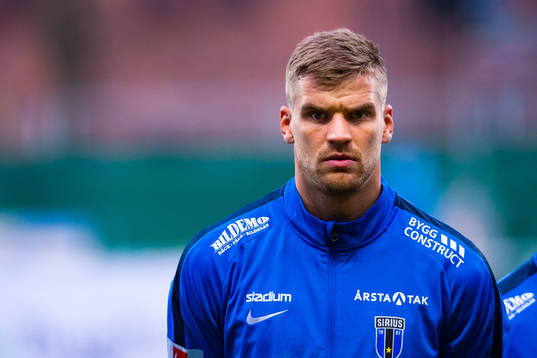 Sirius målvakt Lukas Jonsson