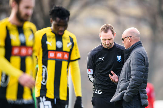 Malmö FFs U21 tränare Andreas Georgsson och A-lags