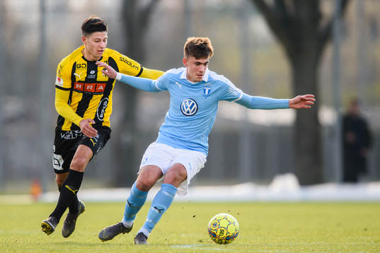 Häckens Kevin Yakob Malmö FFs Tim Prica