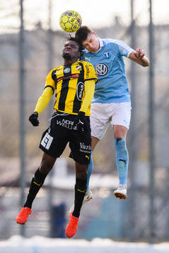 Häckens Kwame Kizito och Malmö FFs Anel Ahmedhodzic