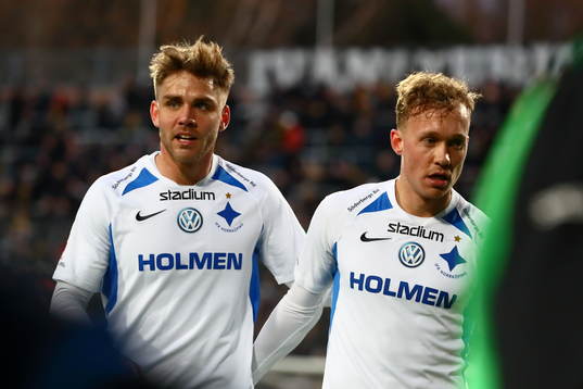 IFK Norrköpings Christoffer Nyman och Gudmundur