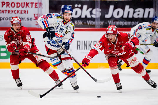 Oskarshamns Markus Modigs och Timrås Jacob Olofsson