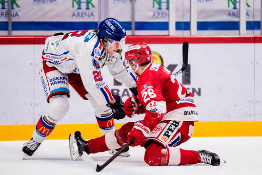 Oskarshamns John Dahlström och Timrås Hampus Larsson