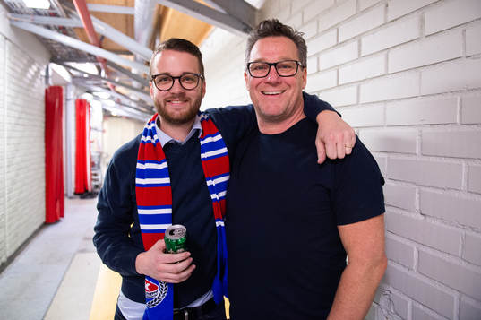 Oskarshamns Martin Åkerman och Håkan Åhlund jublar