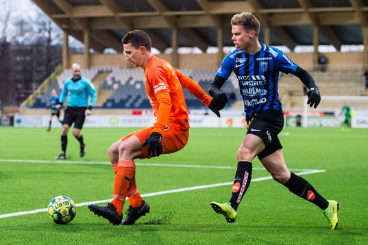 AFC Eskilstunas Adnan Kojic och Sirius Elias Andersson