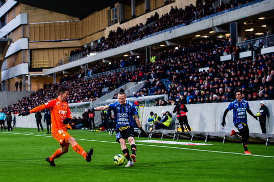 AFC Eskilstunas Adnan Kojic och Sirius Jonas Lindberg