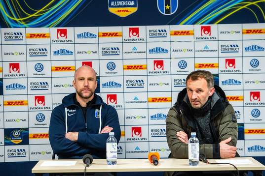 Sirius tränare Henrik Rydström och AFC Eskilstunas