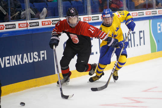 Haruka Toko #14, JPN and Lisa Johansson #15, SWE