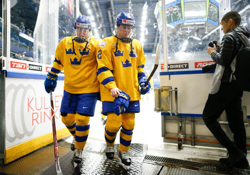 Lina Ljungblom #22, SWE and Maja Nyhlén-Persson #12, SWE