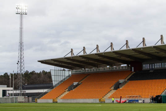 Solid Park Arena innan fotbollsmatchen i Superettan mellan