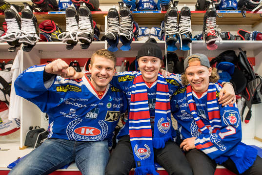 Oskarshamns Emil Carnestad, Christian Lindberg och Isak