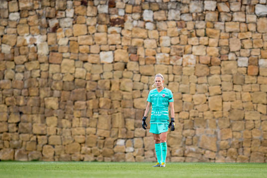 Goalkeeper Ingrid Hjelmseth of Norway