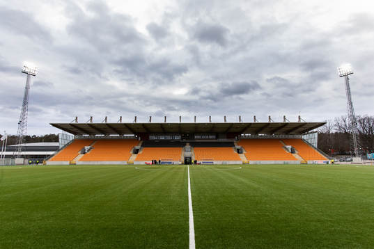 Solid Park Arena innan fotbollsmatchen i Superettan mellan