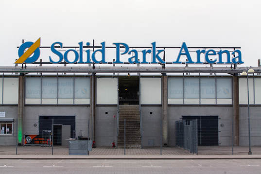 Solid Park Arena innan fotbollsmatchen i Superettan mellan
