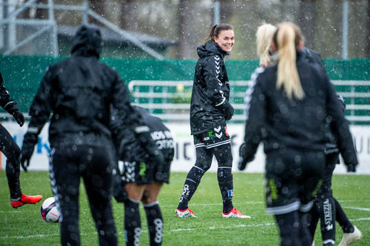 Fotbollsspelaren Anna Welin