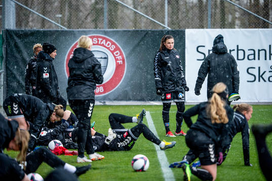 Fotbollsspelaren Anna Welin