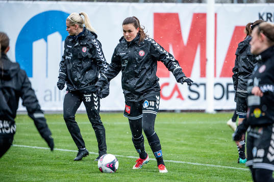 Fotbollsspelaren Anna Welin