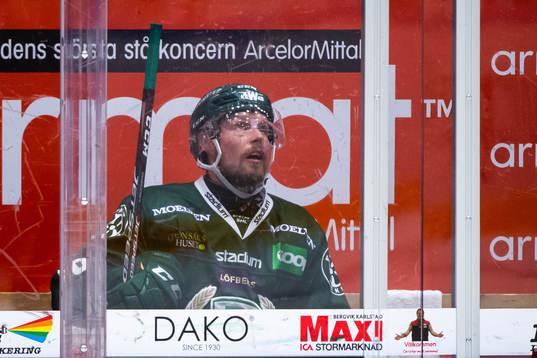 Färjestads Alexander Johansson i utvisningsbåset