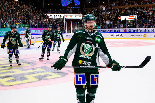 Färjestads Linus Johansson deppar